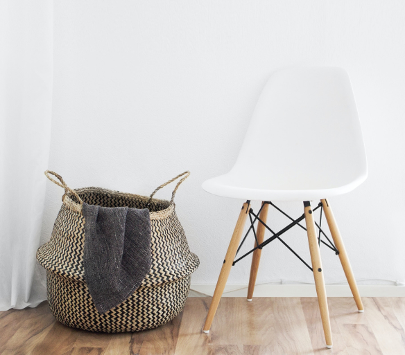 basket and chair