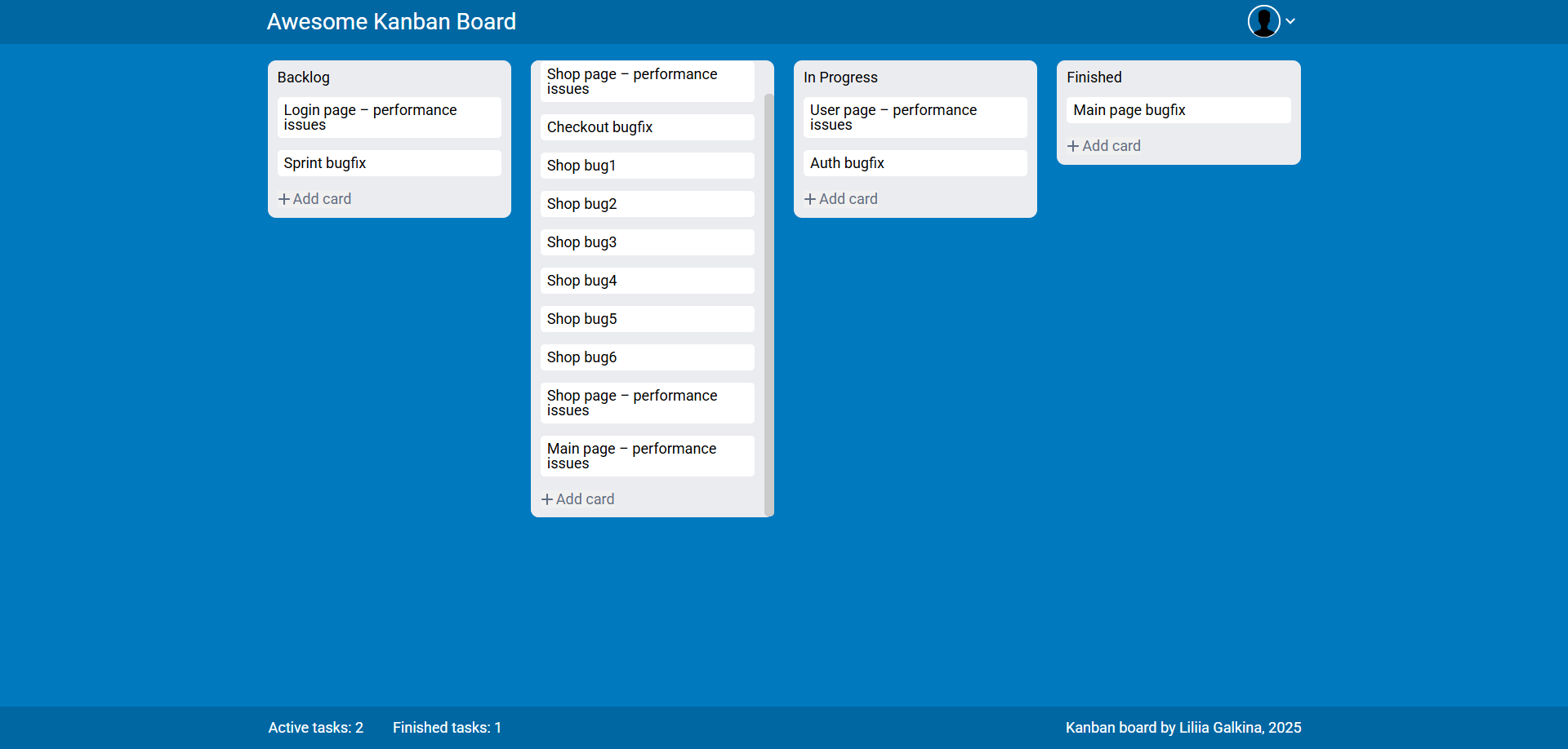 >Канбан доска