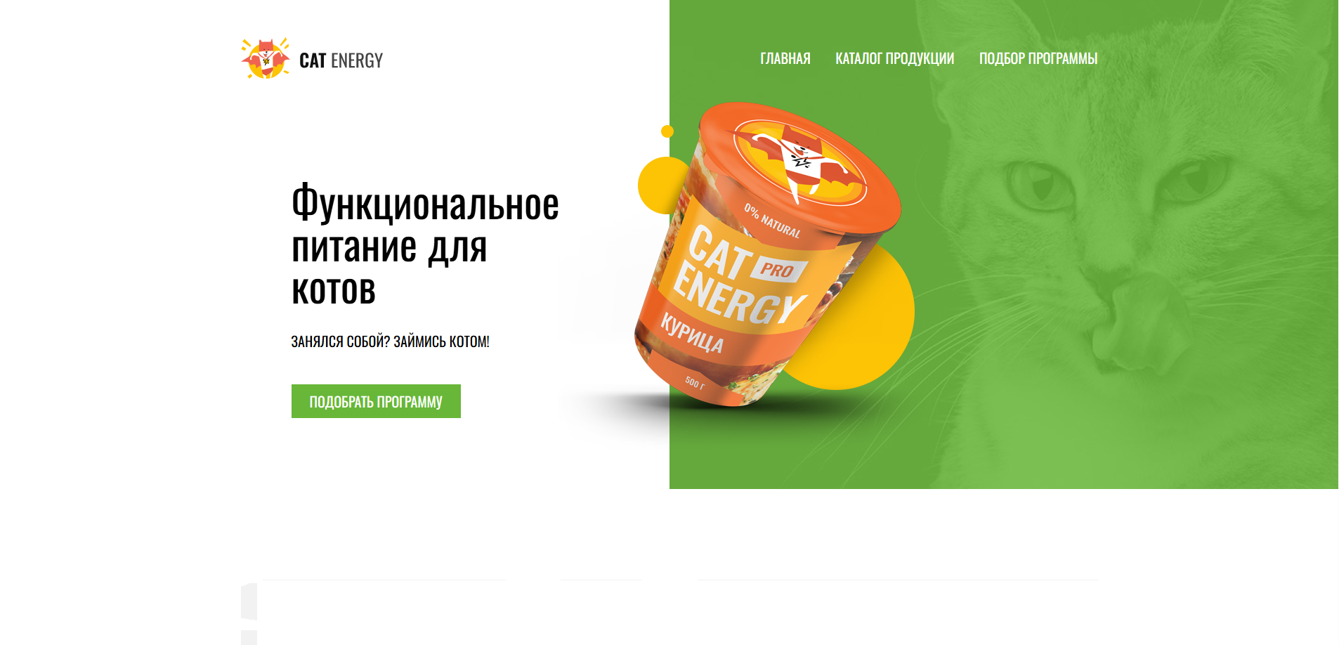 Сайт продажи кошачьих кормов