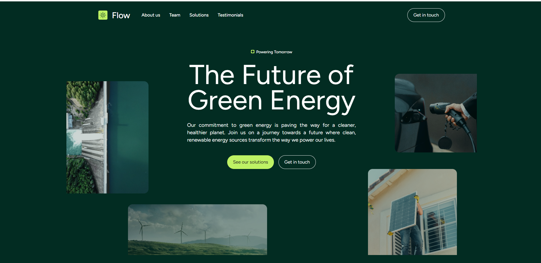 Страница сайта о природной энергии